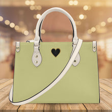 Load image into Gallery viewer, Ti Amo I love you - Exclusive Brand - Winter Hazel - Luxury Womens PU Tote Bag - Cream Straps
