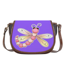 Load image into Gallery viewer, Ti Amo I love you - Exclusive Brand - Heliotrope 3 - Dragonfly - Saddle Bag
