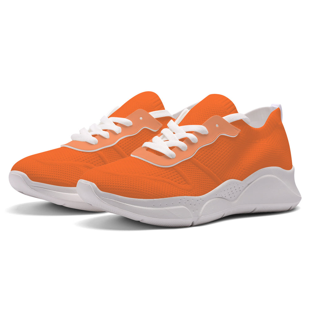 Ti Amo I love you - Exclusive Brand -Pumpkin Orange -  Women's Mesh Gymnastics Chunky Sneakers