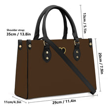 Load image into Gallery viewer, Ti Amo I love you - Exclusive Brand - Metallic Bronze - Luxury Womens PU Tote Bag - Black Straps
