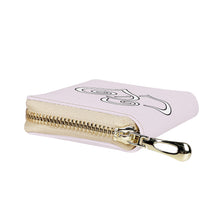 Load image into Gallery viewer, Ti Amo I love you - Exclusive Brand - Prim - Double White Heart - PU Leather - Zipper Card Holder
