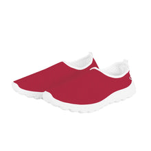 Load image into Gallery viewer, Ti Amo I love you - Exclusive Brand  - Brick Red - Double White Heart - Women&#39;s Mesh Running Shoes - White Soles
