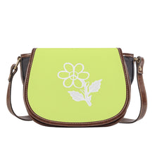 Load image into Gallery viewer, Ti Amo I love you - Exclusive Brand - Mindaro - White Daisy - Saddle Bag
