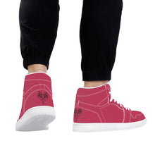 Load image into Gallery viewer, Ti Amo I love you - Exclusive Brand - Viva Magenta - High Top Synthetic Leather Sneaker
