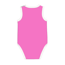 Load image into Gallery viewer, Ti Amo I love you - Exclusive Brand - Hot Pink - Skeleton Hands with Heart  - Sleeveless Baby One-Piece
