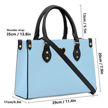 Load image into Gallery viewer, Ti Amo I love you - Exclusive Brand - Regent St Blue - Luxury Womens PU Tote Bag - Black Straps
