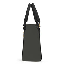 Load image into Gallery viewer, Ti Amo I love you - Exclusive Brand - Black Eel - Luxury Womens PU Tote Bag - Black Straps
