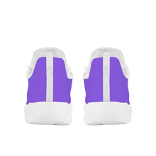 Load image into Gallery viewer, Ti Amo I love you - Exclusive Brand - Heliotrope 3 - Double White Heart -  Lightweight Mesh Knit Sneaker - White Soles
