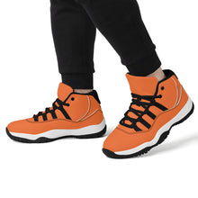 Load image into Gallery viewer, Ti Amo I love you - Exclusive Brand - Pumpkin Orange - Skeleton Hands with Heart -  High Top Air Retro Sneakers - Black Laces
