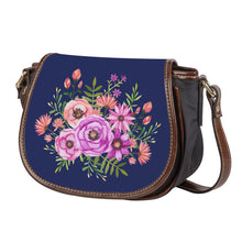 Load image into Gallery viewer, Ti Amo I love you - Exclusive Brand - Rhino 2 - Fushia Pink &amp; Tony&#39;s Pink Floral Pattern -  Saddle Bag
