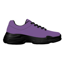 Load image into Gallery viewer, Ti Amo I love you - Exclusive Brand - Dusty Purple - Double Black Heart - Chunky Sneakers - Black Soles
