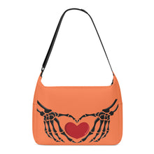 Load image into Gallery viewer, Ti Amo I love you - Exclusive Brand - Lusty Gallant  - Skeleton Heart Hands  -  Journey Computer Shoulder Bag
