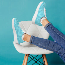 Load image into Gallery viewer, Ti Amo I love you - Exclusive Brand  - Aquamarine Blue, Downy, Spray Camouflage Low Top Unisex Sneakers
