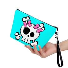 Load image into Gallery viewer, Ti Amo I love you - Exclusive Brand - Aqua / Cyan - Skeleton - Sling Cosmetic Bag
