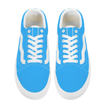 Load image into Gallery viewer, Ti Amo I love you - Exclusive Brand - Medium Cyan Blue- Low Top Flat Sneaker
