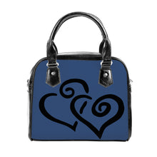 Load image into Gallery viewer, Ti Amo I love you - Exclusive Brand - San Juan - Double Black Heart -  Shoulder Handbag
