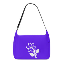 Load image into Gallery viewer, Ti Amo I love you - Exclusive Brand - Dark Purple - White Daisy -  Journey Computer Shoulder Bag
