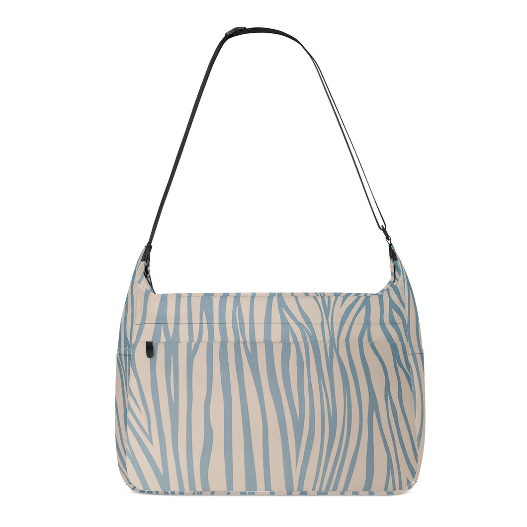 Ti Amo I love you - Exclusive Brand  - Bone with Bali Hai Stripes - Journey Computer Shoulder Bag