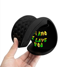 Load image into Gallery viewer, Ti Amo I love you - Exclusive Brand  - Black - Hip Hop Lettering - Slide Sandals - Black Soles
