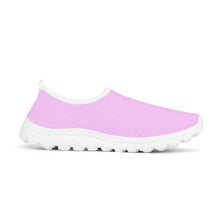 Load image into Gallery viewer, Ti Amo I love you - Exclusive Brand - Pastel Sugar Chic - Double White Heart - Women&#39;s Mesh Running Shoes - White Soles
