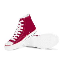 Load image into Gallery viewer, Ti Amo I love you - Exclusive Brand - Lifeline  - White Daisy - High Top Canvas Shoes - White  Soles
