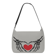 Load image into Gallery viewer, Ti Amo I love you - Exclusive Brand - Delta - Skeleton Heart Hands  -  Journey Computer Shoulder Bag
