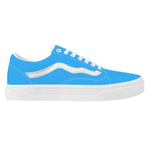 Load image into Gallery viewer, Ti Amo I love you - Exclusive Brand - Medium Cyan Blue- Low Top Flat Sneaker
