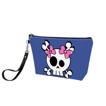 Load image into Gallery viewer, Ti Amo I love you - Exclusive Brand - Chambray Blue - Skeleton - Sling Cosmetic Bag
