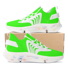 Load image into Gallery viewer, Ti Amo I love you - Exclusive Brand - Florescent Green - Mens / Womens - Air Max React Sneakers - White Soles
