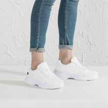 Load image into Gallery viewer, Ti Amo I love you - Exclusive Brand - White - Black Heart - Chunky Sneakers - White Soles
