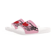 Load image into Gallery viewer, Ti Amo I love you - Exclusive Brand - Rosewater - Skeleton Hands with Heart -  Slide Sandals - White Soles
