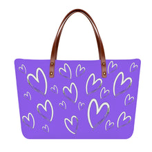 Load image into Gallery viewer, Ti Amo I love you - Exclusive Brand - Heliotrope 3 - Lots of Hearts - Dive Cloth Totes
