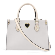 Load image into Gallery viewer, Ti Amo I love you - Exclusive Brand - Vista White - Luxury Womens PU Tote Bag - Cream Straps
