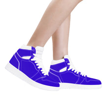 Load image into Gallery viewer, Ti Amo I love you - Exclusive Brand - Violet Blue - High Top Synthetic Leather Sneakers
