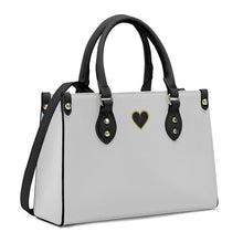 Load image into Gallery viewer, Ti Amo I love you - Exclusive Brand - Alto Gray - Luxury Womens PU Tote Bag - Black Straps
