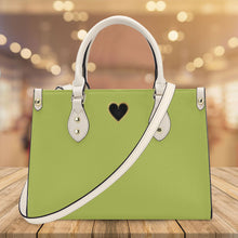 Load image into Gallery viewer, Ti Amo I love you - Exclusive Brand - Light Wild Willow - Luxury Womens PU Tote Bag - Cream Straps
