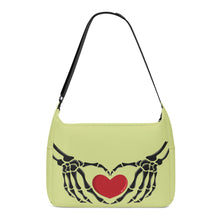 Load image into Gallery viewer, Ti Amo I love you - Exclusive Brand - Deco - Skeleton Heart Hands  -  Journey Computer Shoulder Bag
