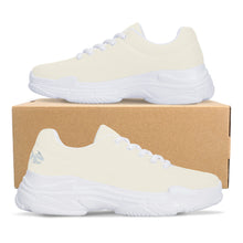 Load image into Gallery viewer, Ti Amo I love you - Exclusive Brand - Buttery White - Angry Fish - Chunky Sneakers - White Soles
