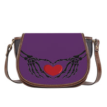 Load image into Gallery viewer, Ti Amo I love you - Exclusive Brand - Bossanova 2 - Skeleton Hands with Heart - Saddle Bag
