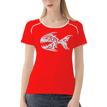 Load image into Gallery viewer, Ti Amo I love you - Exclusive Brand  - Red - Angry Fish -  Women&#39;s T shirt
