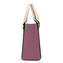 Load image into Gallery viewer, Ti Amo I love you - Exclusive Brand - Raspberry Glacé - Luxury Womens PU Tote Bag - Cream Straps
