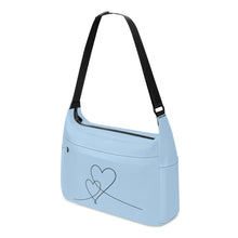 Load image into Gallery viewer, Ti Amo I love you - Exclusive Brand - Blizzard Blue - Jacket  Double Script Heart - Journey Computer Shoulder Bag
