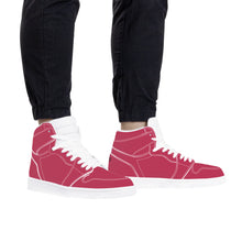 Load image into Gallery viewer, Ti Amo I love you - Exclusive Brand - Viva Magenta - High Top Synthetic Leather Sneaker
