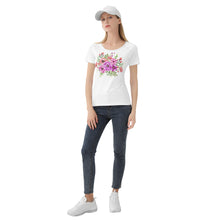 Load image into Gallery viewer, Ti Amo I love you - Exclusive Brand  - White - Floral Bouquet - Women&#39;s T shirt - Sizes XS-2XL
