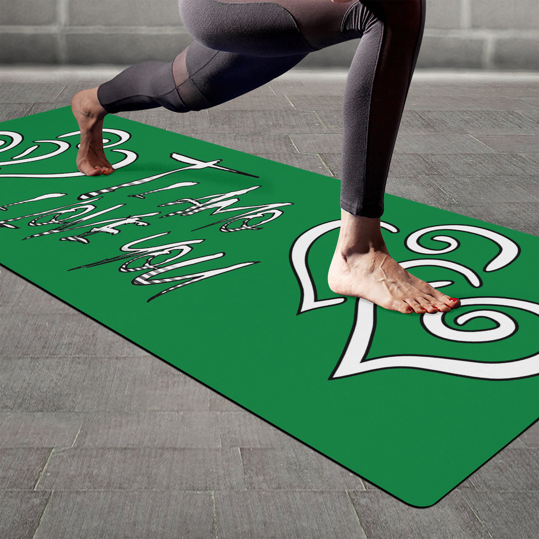 Ti Amo I love you - Exclusive Brand - Fun Green - Yoga Mat