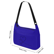 Load image into Gallery viewer, Ti Amo I love you - Exclusive Brand - Egyptian Blue - Double Script Heart - Journey Computer Shoulder Bag
