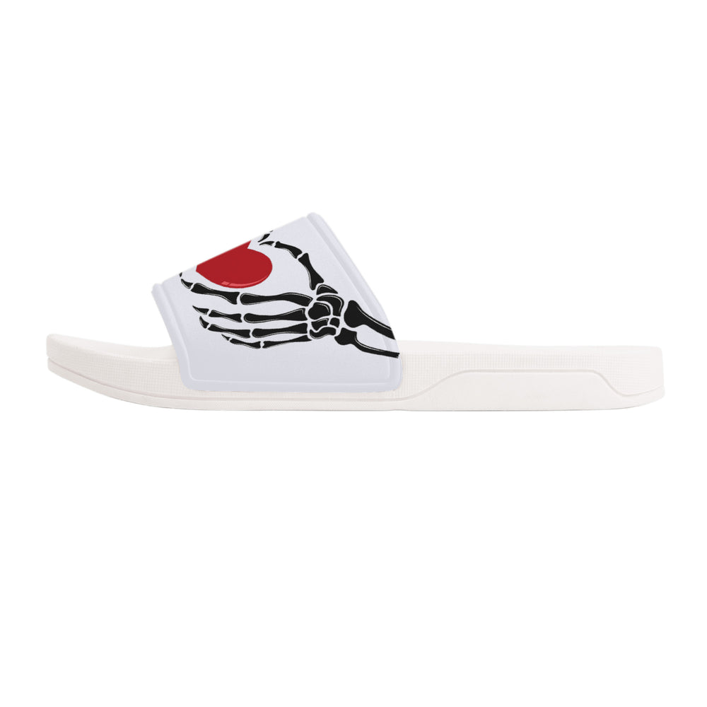 Ti Amo I love you - Exclusive Brand - Milk and Water - Skeleton Hands with Heart - Slide Sandals - White Soles