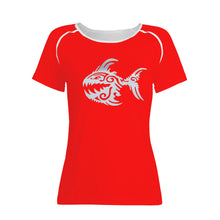 Load image into Gallery viewer, Ti Amo I love you - Exclusive Brand  - Red - Angry Fish -  Women&#39;s T shirt
