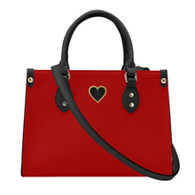 Load image into Gallery viewer, Ti Amo I love you - Exclusive Brand - Guardsman Red - Luxury Womens PU Tote Bag - Black Straps
