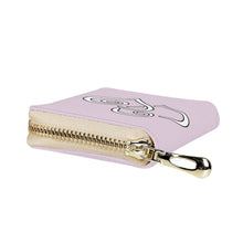 Load image into Gallery viewer, Ti Amo I love you - Exclusive Brand - Twilight - Double White Heart - PU Leather - Zipper Card Holder
